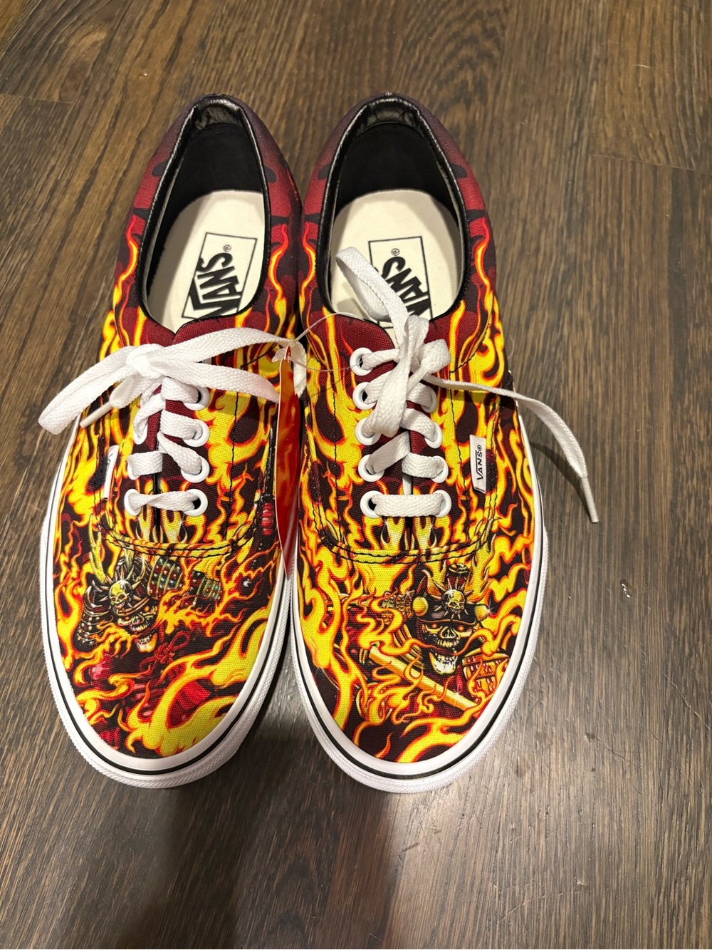Vans skate samurai rising Old Skool skull Flame womens 9.5 mens 8 gothic nwt